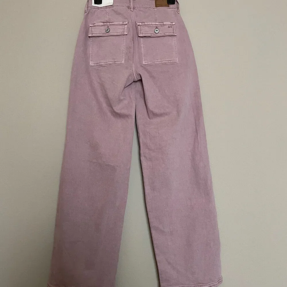 American Eagle, 00, Skater, Super High Rise, Stretch wide leg, Jean - Picture 4 of 10